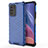 Silicone Transparent Frame Case Cover 360 Degrees AM1 for Xiaomi Redmi K40 Pro+ Plus 5G Blue