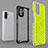 Silicone Transparent Frame Case Cover 360 Degrees AM1 for Xiaomi Redmi Note 10 4G