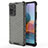 Silicone Transparent Frame Case Cover 360 Degrees AM1 for Xiaomi Redmi Note 10 Pro 4G