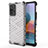 Silicone Transparent Frame Case Cover 360 Degrees AM1 for Xiaomi Redmi Note 10 Pro 4G White