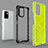 Silicone Transparent Frame Case Cover 360 Degrees AM1 for Xiaomi Redmi Note 10 Pro 5G