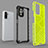 Silicone Transparent Frame Case Cover 360 Degrees AM1 for Xiaomi Redmi Note 10S 4G