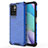 Silicone Transparent Frame Case Cover 360 Degrees AM1 for Xiaomi Redmi Note 11 4G (2021) Blue