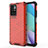 Silicone Transparent Frame Case Cover 360 Degrees AM1 for Xiaomi Redmi Note 11 4G (2021) Red