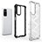 Silicone Transparent Frame Case Cover 360 Degrees AM1 for Xiaomi Redmi Note 11 4G (2022)