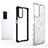 Silicone Transparent Frame Case Cover 360 Degrees AM1 for Xiaomi Redmi Note 11 Pro 4G