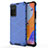 Silicone Transparent Frame Case Cover 360 Degrees AM1 for Xiaomi Redmi Note 11 Pro 4G Blue