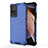 Silicone Transparent Frame Case Cover 360 Degrees AM1 for Xiaomi Redmi Note 11 Pro+ Plus 5G Blue