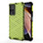 Silicone Transparent Frame Case Cover 360 Degrees AM1 for Xiaomi Redmi Note 11 Pro+ Plus 5G Green