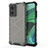 Silicone Transparent Frame Case Cover 360 Degrees AM1 for Xiaomi Redmi Note 11E 5G Black