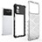 Silicone Transparent Frame Case Cover 360 Degrees AM1 for Xiaomi Redmi Note 11E Pro 5G