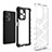 Silicone Transparent Frame Case Cover 360 Degrees AM1 for Xiaomi Redmi Note 12 Explorer