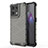 Silicone Transparent Frame Case Cover 360 Degrees AM1 for Xiaomi Redmi Note 13 Pro 5G Black