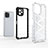 Silicone Transparent Frame Case Cover 360 Degrees AM2 for Huawei Enjoy 50z