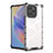 Silicone Transparent Frame Case Cover 360 Degrees AM2 for Huawei Honor 60 SE 5G