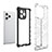 Silicone Transparent Frame Case Cover 360 Degrees AM2 for Huawei Honor 60 SE 5G