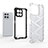 Silicone Transparent Frame Case Cover 360 Degrees AM2 for Huawei Honor 70 Lite 5G