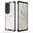 Silicone Transparent Frame Case Cover 360 Degrees AM2 for Huawei Honor 70 Pro+ Plus 5G