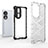 Silicone Transparent Frame Case Cover 360 Degrees AM2 for Huawei Honor 80 5G