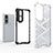 Silicone Transparent Frame Case Cover 360 Degrees AM2 for Huawei Honor 80 Pro 5G