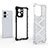 Silicone Transparent Frame Case Cover 360 Degrees AM2 for Huawei Honor 80 SE 5G