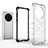 Silicone Transparent Frame Case Cover 360 Degrees AM2 for Huawei Mate 50 Pro