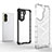 Silicone Transparent Frame Case Cover 360 Degrees AM2 for Huawei Nova 10