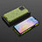 Silicone Transparent Frame Case Cover 360 Degrees AM2 for Huawei Nova 8 SE 4G Green