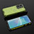 Silicone Transparent Frame Case Cover 360 Degrees AM2 for OnePlus Nord 2T 5G Green