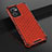 Silicone Transparent Frame Case Cover 360 Degrees AM2 for OnePlus Nord CE 2 5G Red