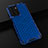 Silicone Transparent Frame Case Cover 360 Degrees AM2 for Oppo A57e Blue