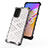 Silicone Transparent Frame Case Cover 360 Degrees AM2 for Oppo A74 5G