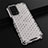 Silicone Transparent Frame Case Cover 360 Degrees AM2 for Oppo A74 5G White