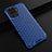 Silicone Transparent Frame Case Cover 360 Degrees AM2 for Oppo A94 4G Blue