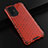 Silicone Transparent Frame Case Cover 360 Degrees AM2 for Oppo A95 5G Red