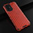 Silicone Transparent Frame Case Cover 360 Degrees AM2 for Oppo F19 Pro+ Plus 5G Red