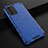 Silicone Transparent Frame Case Cover 360 Degrees AM2 for Oppo F19s Blue