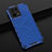 Silicone Transparent Frame Case Cover 360 Degrees AM2 for Oppo F21 Pro 4G Blue