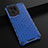 Silicone Transparent Frame Case Cover 360 Degrees AM2 for Oppo Find X5 5G Blue