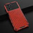 Silicone Transparent Frame Case Cover 360 Degrees AM2 for Oppo K10 5G Red