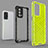 Silicone Transparent Frame Case Cover 360 Degrees AM2 for Oppo K9 5G