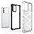 Silicone Transparent Frame Case Cover 360 Degrees AM2 for Oppo K9 Pro 5G