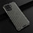 Silicone Transparent Frame Case Cover 360 Degrees AM2 for Oppo Reno5 Lite Black