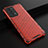 Silicone Transparent Frame Case Cover 360 Degrees AM2 for Oppo Reno6 Pro 5G Red