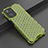 Silicone Transparent Frame Case Cover 360 Degrees AM2 for Realme 10 4G Green