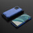 Silicone Transparent Frame Case Cover 360 Degrees AM2 for Realme 8 4G Blue