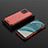 Silicone Transparent Frame Case Cover 360 Degrees AM2 for Realme 8 4G Red