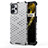 Silicone Transparent Frame Case Cover 360 Degrees AM2 for Realme 9i 5G White