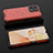 Silicone Transparent Frame Case Cover 360 Degrees AM2 for Realme C31 Red