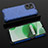 Silicone Transparent Frame Case Cover 360 Degrees AM2 for Realme C35 Blue